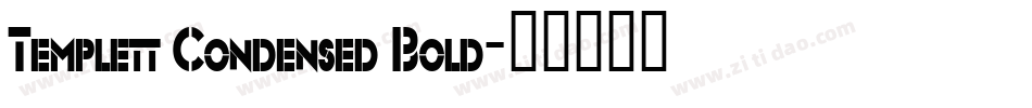 Templett Condensed Bold字体转换